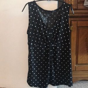 WHBM Black tank top